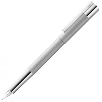 Stylo-plume à cartouche LAMY scala, argent brossé, M (moyen)