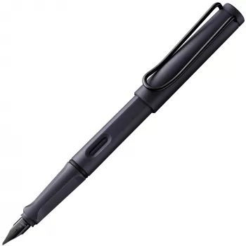 Stylo-plume à cartouche LAMY safari, steel black, plume M (1238794)
