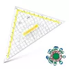 ARISTO Geometry Triangle Ruler with Grip, 25.0 cm