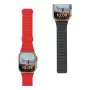 Bracelet magnétique réversible en silicone Urban Armor Gear UAG Pathfinder pour Apple Watch Series 4-6 & SE 1-3, 44 mm / Series 7-9, 45 mm / Series 10-11, 46 mm / Ultra 1-3, 49 mm (ash/lava)
