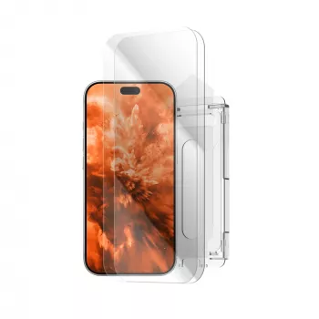 Protection d'écran en verre trempé 2.5D Fixed avec applicateur anti-poussière pour Apple iPhone 18 Pro Max, 2 pièces