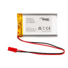 Batterie Li-Po Akyga AKY0653 LP103740 3,7 V 1580 mAh avec PCM, connecteur JST 2,54 mm 2 broches, câbles 150 mm