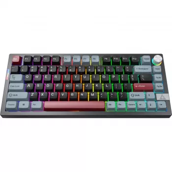 Clavier Montech MK PRO 75, disposition DE, Gateron G Pro 3.0 Yellow, noir/multicolore