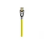 Câble DisplayPort 1.2 Good Connections PYTHON GC-M0075, 4K2K/UHD, plaqué or, OFC, tresse en nylon, jaune, 1 m