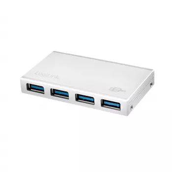 Hub USB 3.0 LogiLink UA0421, 4 ports, avec bloc d'alimentation