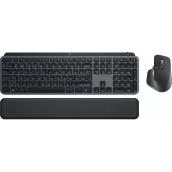 Ensemble clavier et souris Logitech MX Keys S Combo 920-011613, sans fil RF + Bluetooth, QWERTY UK anglais, graphite