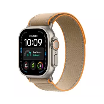 Montre connectée Apple Watch Ultra 4, GPS + Cellular, 49 mm, Natural, bracelet Trail Loop Sand, M/L