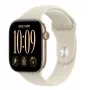 Montre connectée Apple Watch Series 12 GPS 46 mm, boîtier en aluminium or clair avec bracelet Sport sable - M/L