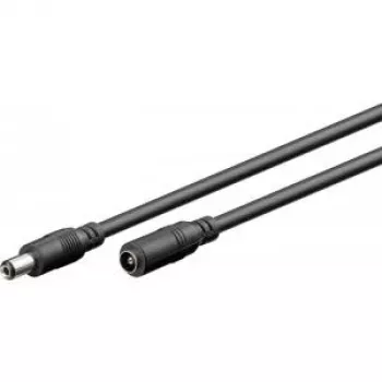 Câble de rallonge DC Goobay 71399, 3 m, noir, avec connecteurs DC 5,5 x 2,1 mm