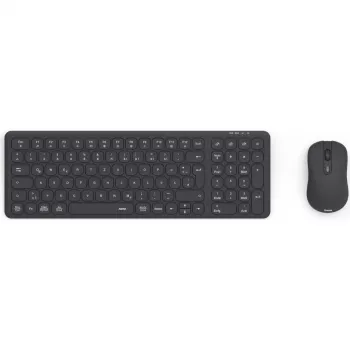 Hama WKM-300 multi-device keyboard and mouse set, wireless, RF/Bluetooth, black, QWERTZ DE