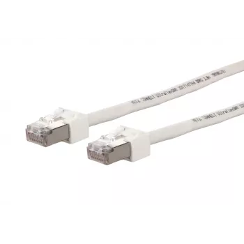 Metz Connect Ultraflex500 VoIP patch cable S/FTP Cat.6, white, 0.5 m