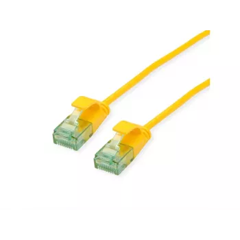 Câble patch slim Roline UTP Cat6A 21.45.3422, 0,5 m, jaune