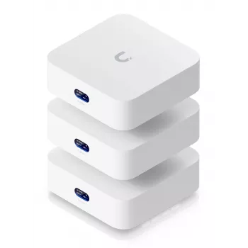 Passerelle cloud Ubiquiti UniFi Express 7 (3 pièces), Wi-Fi 7, tribande, 1x 10G WAN, 1x 2,5G LAN