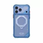 Coque Skinarma Saturn MagSafe avec support rotatif pour iPhone 18 Pro Max / 17 Pro Max, bleue