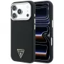 Coque MagSafe Guess Kevlar Triangle Logo pour iPhone 18 Pro Max / 17 Pro Max, noire