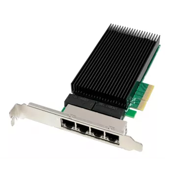 Adaptateur réseau serveur PCIe x4 4 ports 2,5 Gigabit ALLNET ALL0145-4-2.5G-TX, cuivre RJ45