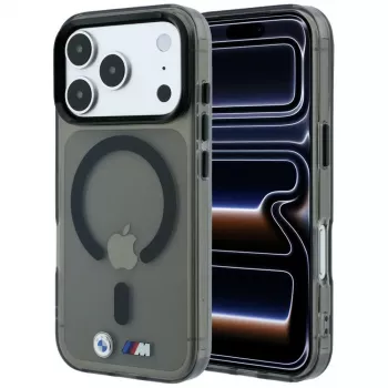 Coque BMW BMW001323 pour iPhone 18 Pro Max / 17 Pro Max, M IML Glossy Metal Logo & Trims, MagSafe, noire