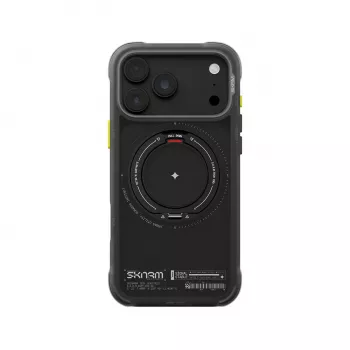 Coque Skinarma Atlas pour iPhone 18 Pro Max / 17 Pro Max, MagSafe, béquille rotative, noire