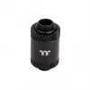 Raccord prolongateur Thermaltake Pacific SF mâle vers mâle CL-W391-CU00MK-A, 30 mm, noir mat, DIY LCS
