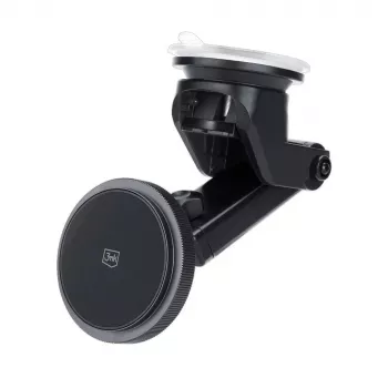 Support téléphone voiture 3mk MagCharger 15 W avec charge sans fil, noir