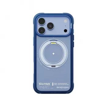Coque Skinarma Atlas avec MagSafe et support rotatif pour iPhone 18 Pro Max / 17 Pro Max, bleue
