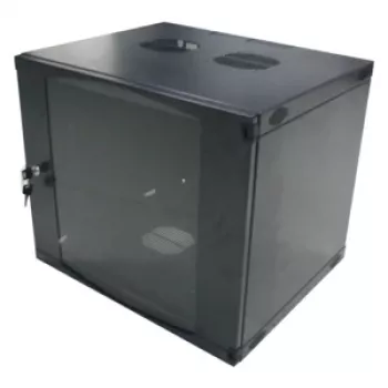Armoire serveur murale LogiLink W12F64B 48,30 cm (19″), monobloc, 12 U, gris-noir (RAL7021), acier 1,2 mm, non montée
