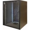 Armoire rack 19 pouces insonorisée Silence Rack SRO156080B, 15 U, 1 ventilateur silencieux, 600x800 mm, porte vitrée, noire