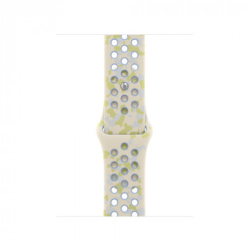 Bracelet sport Apple Watch Nike 40 mm, blanc craie, S/M