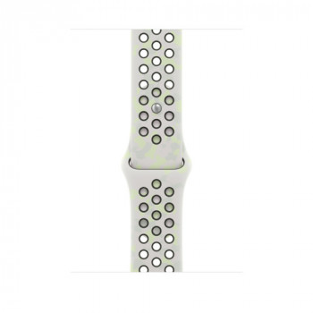 Bracelet sport Apple Nike pour Apple Watch 46 mm, blanc essentiel, S/M, MKTQ4ZM/A