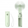 Ventilateur portable Jisulife Life8 Plus (Handheld Fan) avec fonction power bank et lampe de poche, 4500 mAh, USB-C, vert
