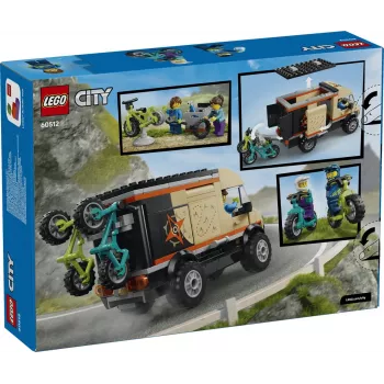 Set de construction LEGO City 60512 Mountain Bike Adventure Van, 260 pièces