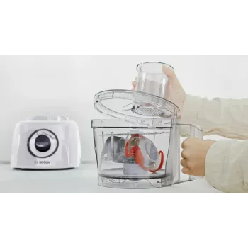Robot pâtissier Bosch MultiTalent 3 MCM3230W, 800 W, bol de 2,3 L, 2 vitesses, blanc
