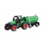 Tracteur en métal Amewi avec remorque citerne, 1:64, RTR, vert