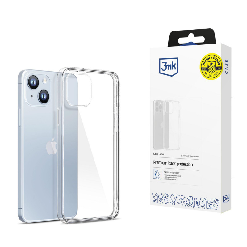 Coque 3MK Clear Case pour Apple iPhone 14 Plus / 15 Plus, transparente
