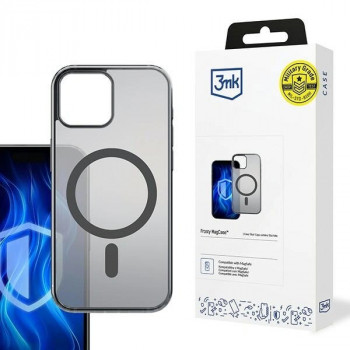 Coque Frosty MagCase 3MK pour Apple iPhone 15, noire