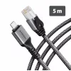 AXAGON ADE-CM50 adaptateur Ethernet Gigabit USB-C avec câble CAT6 intégré de 5 m, RJ-45