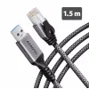 Adaptateur USB-A vers Gigabit Ethernet AXAGON ADE-AM15 avec câble CAT6 intégré de 1,5 m