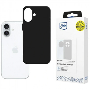 3MK Matt Case Pro pour Apple iPhone 16 Plus, noir
