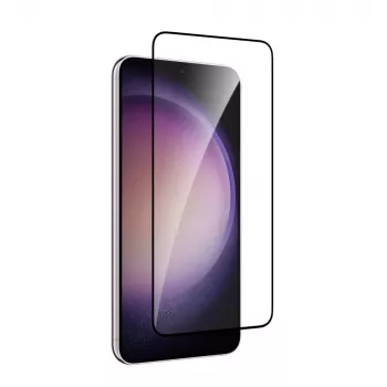 Verre trempé PURO Frame avec cadre noir pour Samsung Galaxy S25+ / S24+