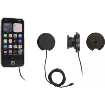 Support de charge sans fil Brodit 25 W, bras articulé, support de voiture mains libres (217304)
