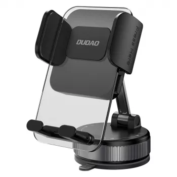 Dudao F24PLUS Car Phone Holder with Suction Cup for Dashboard, Black