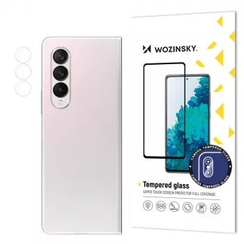 Verre trempé 9H Wozinsky Pretender Camera Glass pour l'ensemble de l'appareil photo, Samsung Galaxy Z Fold 3