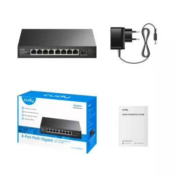 Switch 8 ports 2.5G Light Managed CUDY HS108ES1 avec SFP+ 10G