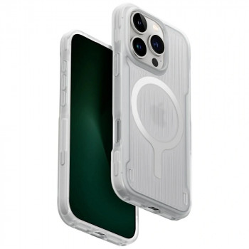 Coque UNIQ Combat Active pour Apple iPhone 16 Pro, charge Magclick, lume white