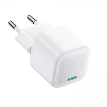 Chargeur de voyage Joyroom TCG08 (JR-TCG08) GaN, USB-C, 20 W, PD 3.0, QC 3.0, blanc