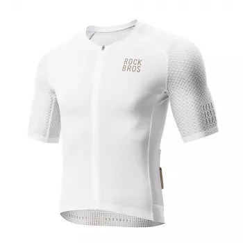 Maillot de cyclisme manches courtes Rockbros YDDX011 Diamond, taille S, blanc