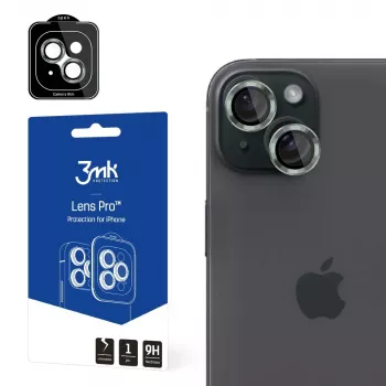 Verre de protection d'objectif 3MK Lens Protection Pro pour Apple iPhone 15 Plus, vert alpin