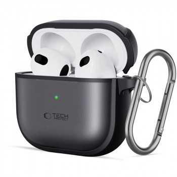 Coque Magmat Tech-Protect pour Apple AirPods 4, noir mat