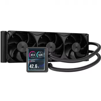 Ventirad liquide pour processeur Corsair NAUTILUS II 360 RS LCD CW-9061053-WW, radiateur 360 mm