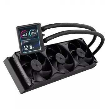 Ventirad liquide pour processeur Corsair NAUTILUS II 360 RS LCD CW-9061053-WW, radiateur 360 mm